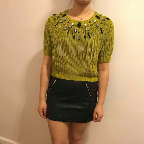 Express Dresses & Skirts - Gem Sweater And Skirt Set